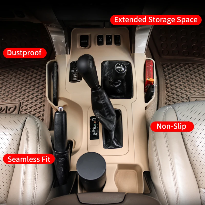 For Toyota Land cruiser Prado LC120 120 fj120 2003 2009 Center Console Cover Soft Silicone Scratch-Proof Interior Accessories image 4
