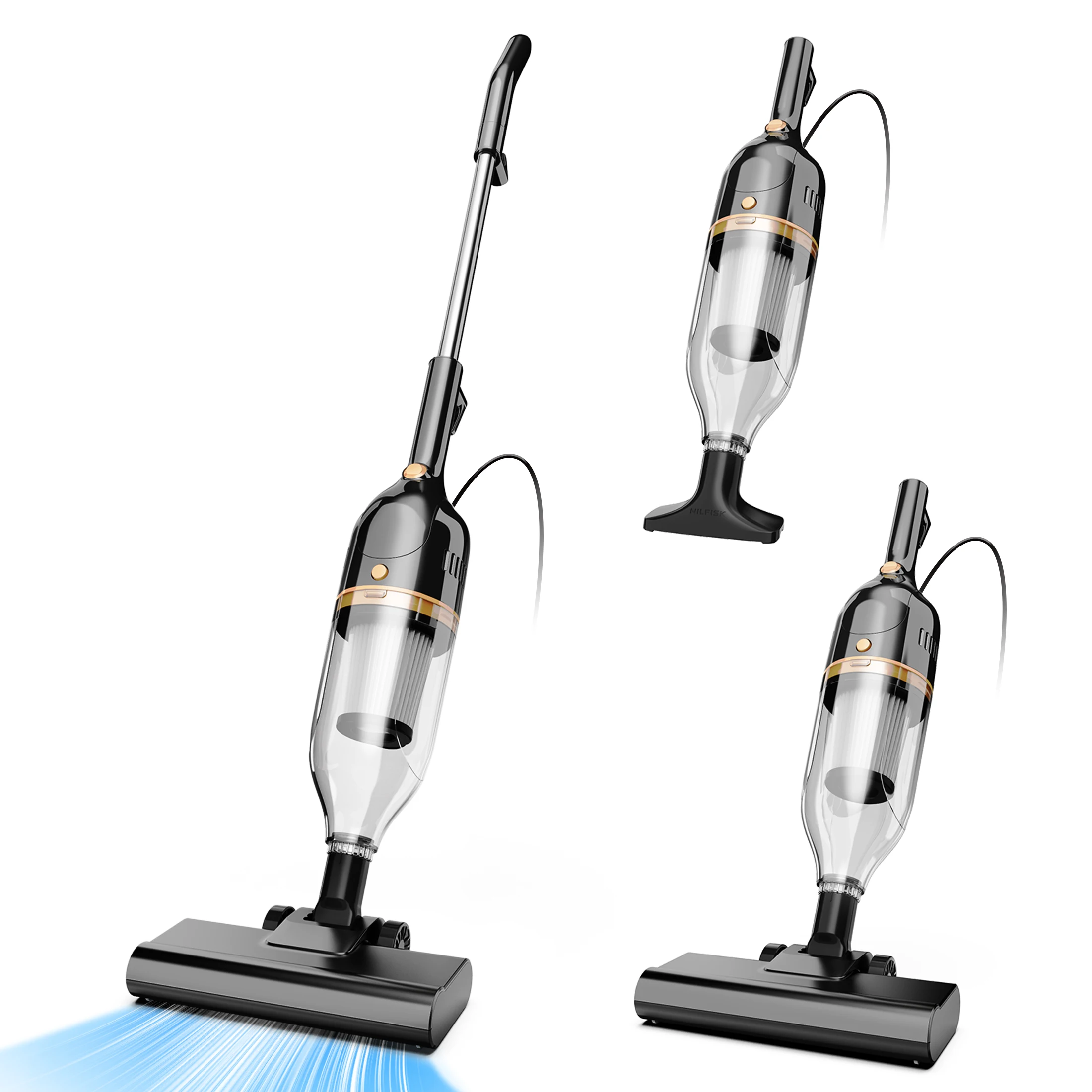 INSE R7/R6X/R3S Kabelgebundener Staubsauger Handstaubsauger 600W Leistungsstarker 3-in-1 Leichtgewicht-Staubsauger für Zuhause Hartböden Tierhaare