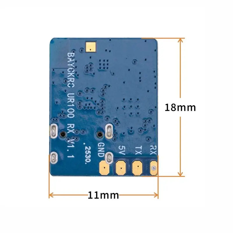 For FPV Drone Compatible 80Mm T Type Antenna For BAYCK UR100 2.4G/900M Dual Band Expresslrs ELRS Receiver-ABIU