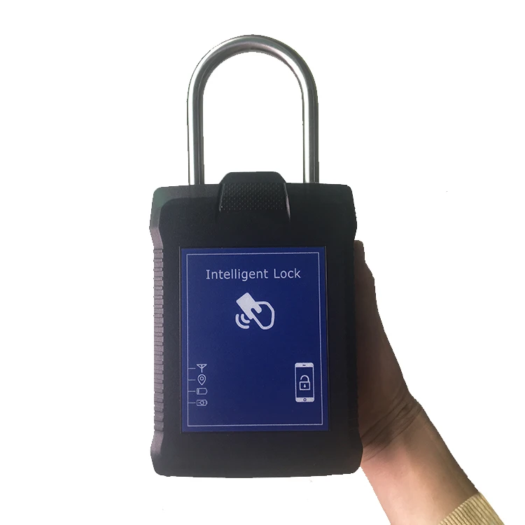 Smart GPS Container Lock - Wireless Cargo Tracking Padlock for Truck Door Security