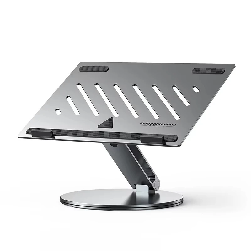 Adjustable Aluminum Carbon Steel Stand Foldable Riser Height-Elevating Laptop Tablet PC Stand