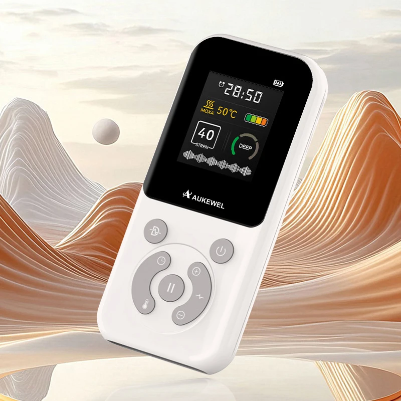 Professional Physical Therapy TENS Unit with 3-Level Intelligent Heat Regulation for Relieving Chronic Pain
