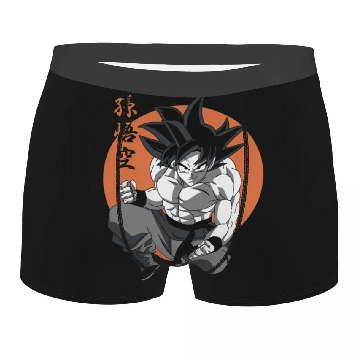 Calzoncillos Boxer DBZ Dragon Ball Goku de Anime para hombre, pantalones cortos, bragas, ropa interior transpirable, calzoncillos sexis de talla grande para hombre