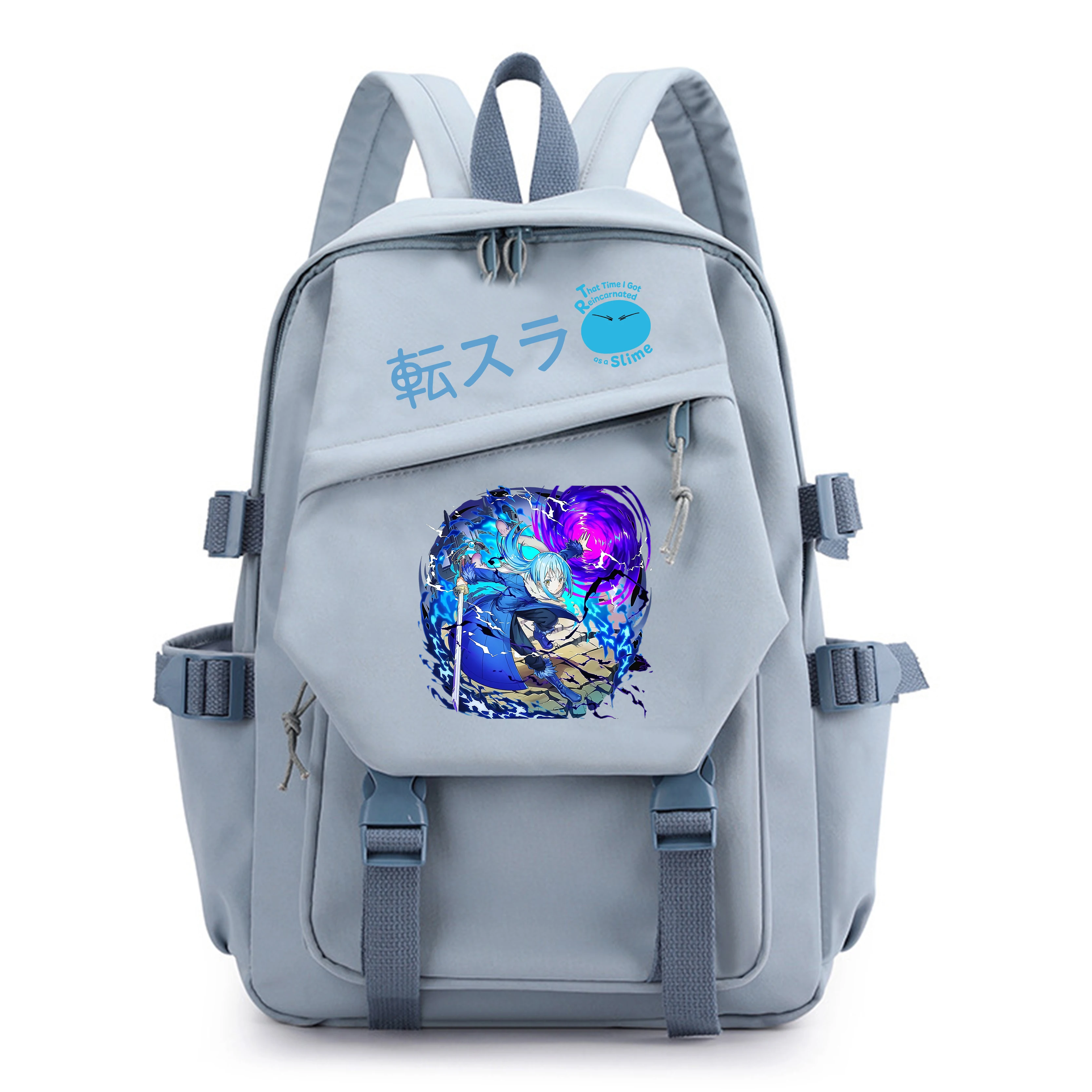 That Time I Got Reincarnated as a Slime Cartoon Travel Backpack Kawaii School Bags Nylon Anime Bookbag Women Laptop Bagpack