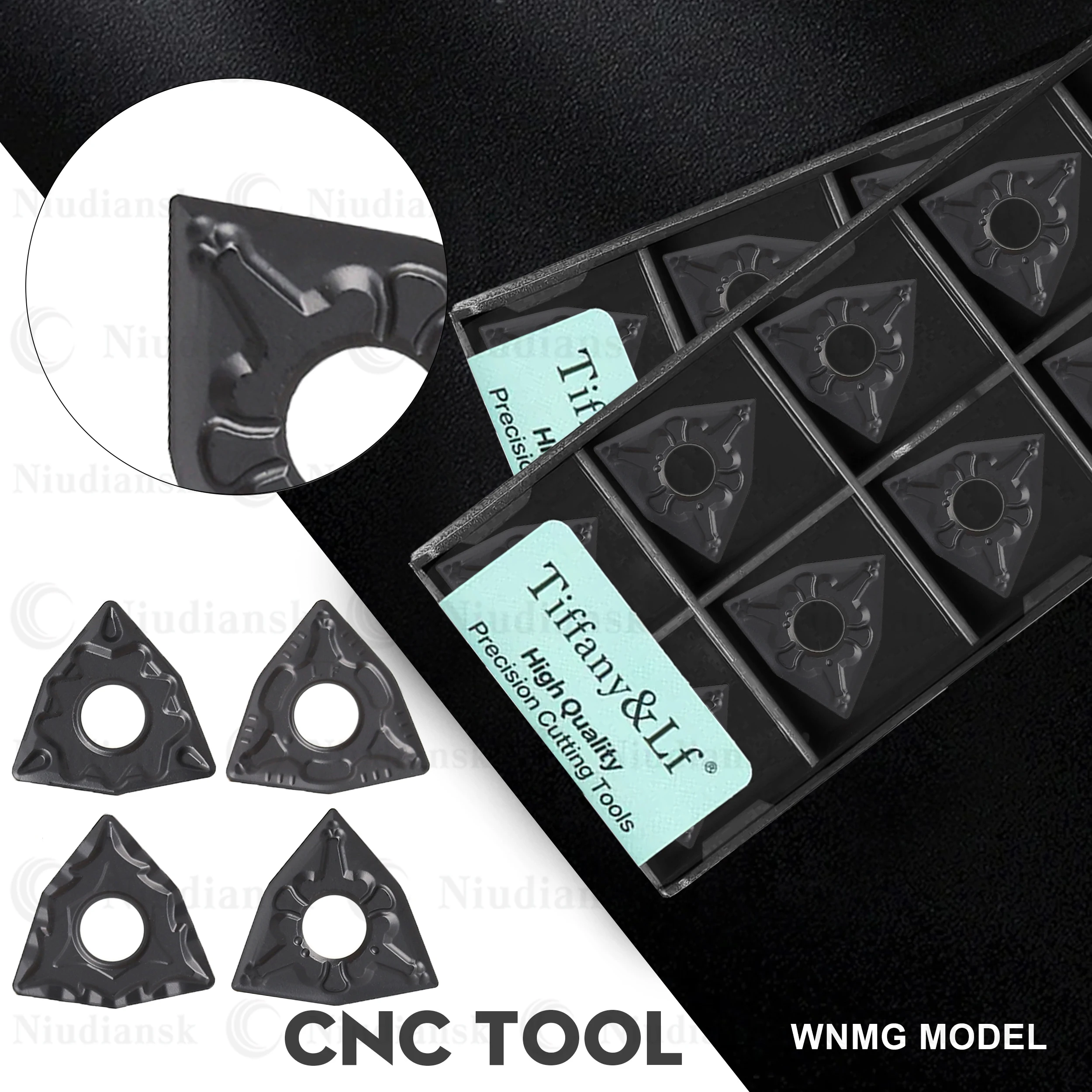 DESKAR Carbide Cutting Inserts WNMG080404 WNMG080408 WNMG080412 TM CQ HQ CM TF9218 CNC Metal Lathe Turning Tool Blade For Steel