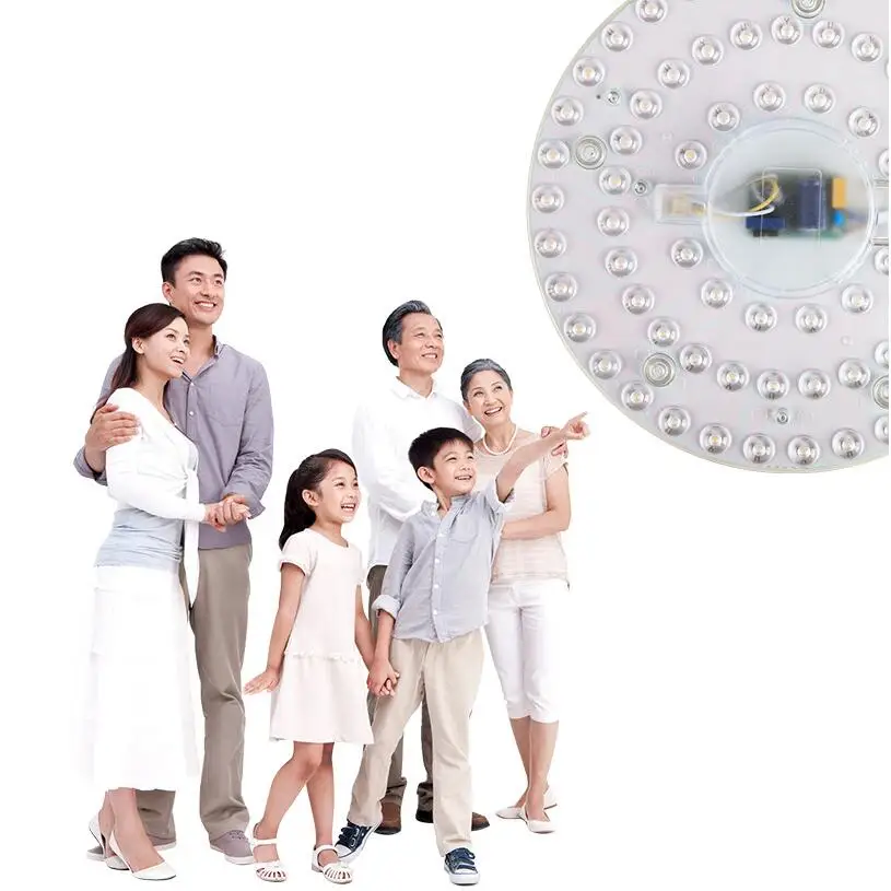 LED PANEL Circle Ring Light SMD2835 12W 18W 24W 36W 50W LED Round Square plafoniera decorazione plafoniera AC 220V LED downlight