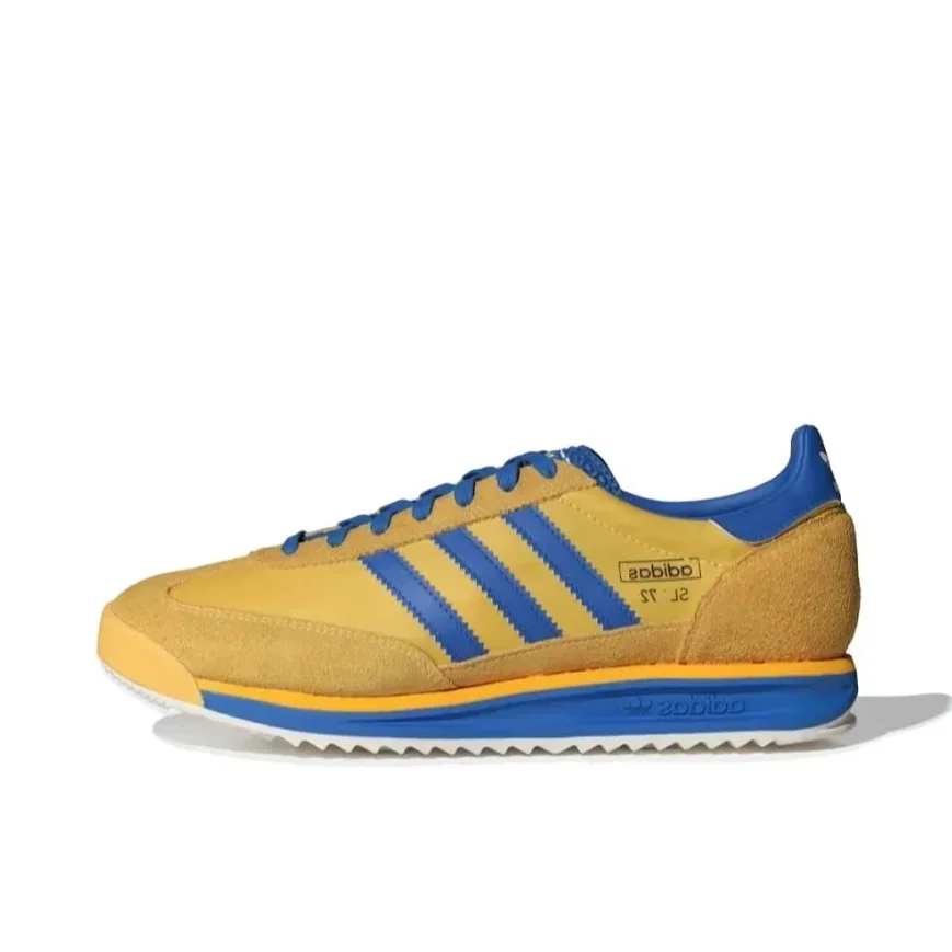 adidas originals SL 72 RS Fashion Retro Fabric Wearable Breathable Low Top Casual Shoes Yellow