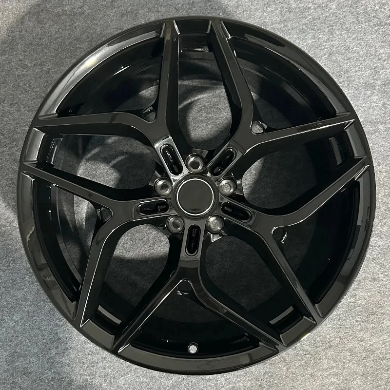 

Custom Forged Aluminum Alloy Sport Wheels 17-24 Inch Monoblock Brushed Black Multi-Spoke