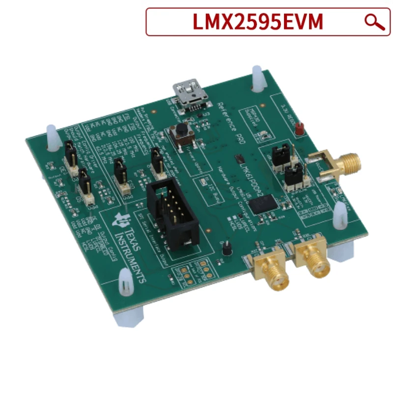 LMX2595EVM 20-GHz Wideband RF Synthesizer Evaluation Module with Phase Synchronization JESD204B Wireless Communication Testing