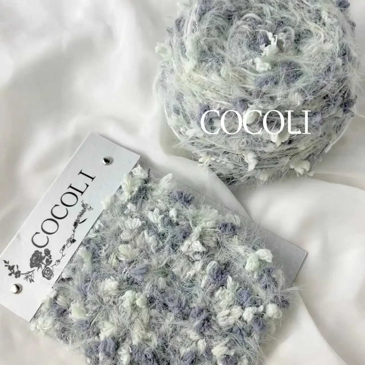 4pcs Colorful Multi Style Hand Mixed Thread,Hand Woven Scarves Bags Thread,High-end Color Matching Fashionable Floral Patterns