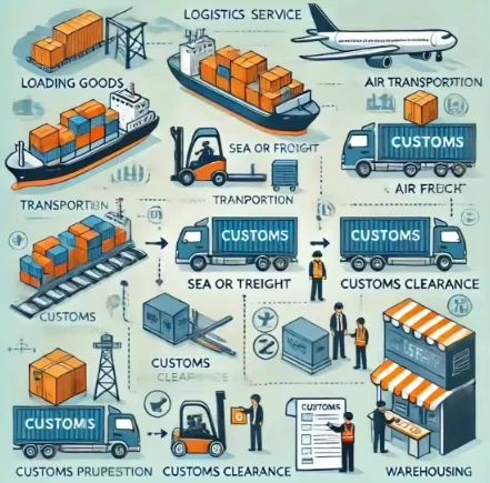Customs clearance fees, door-to-door delivery to the building entrance (unloading not included), packaging intact!/
