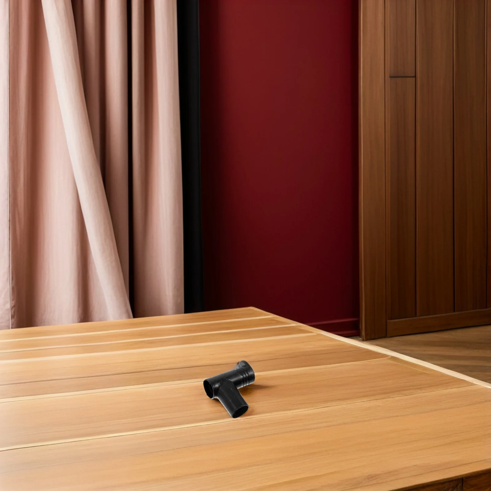 

1pcs Black Clothes Connector Right Angle Dual Joints For Space-Saving Garment Rack Replacement Parts Sturdy Wardrobe