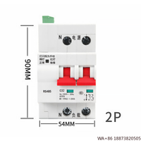 Current Protector Type MCB Tuya WiFi Smart 63A Circuit Breaker Remote Control Switch with Power Energy Monitor Plastic Voltage