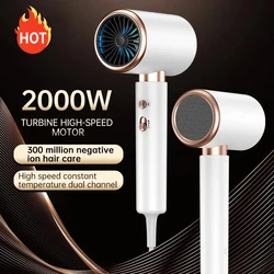 2024 Hot Hair Dryer High-Speed Electric Turbine Airflow Low Noise Constant Temperature Quick Drying Suitable For Home Salons