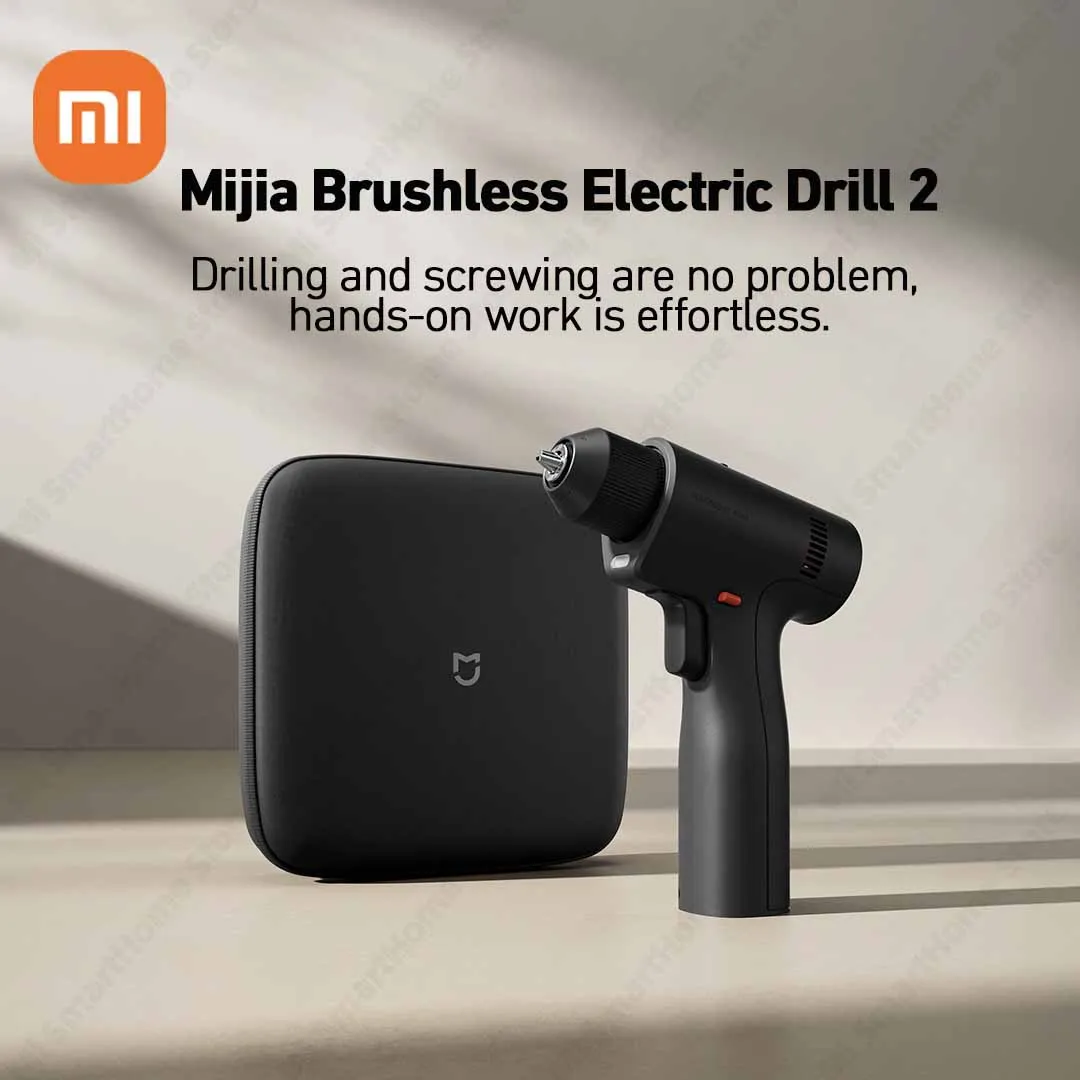 

Бесщеточная электродрель Xiaomi Mijia 2, умная 32-скоростная аккумуляторная дрель-шуруповерт с аксессуарами, зарядка Type-C, для дома