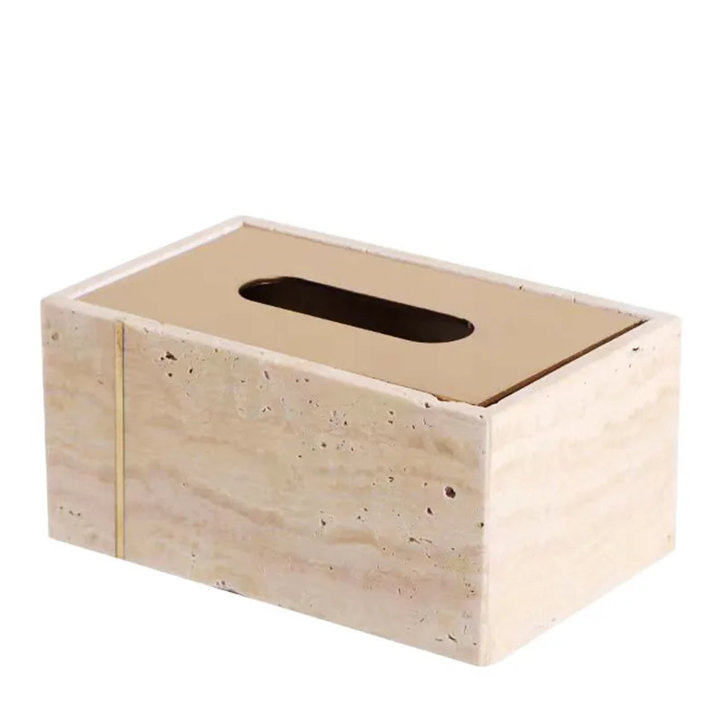 

Современный простой и стильный мраморный органайзер для салфеток, декоративный элемент для дома, коробка для хранения, для гостиной, столовой, рабочего стола.