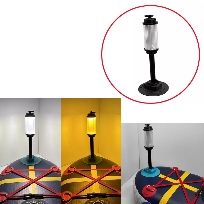 1Set Night Light For SUP Inflatable Paddle Board Outdoor Water Sports Accessory Swimming Float Ambient Light w 10cm Support Rod