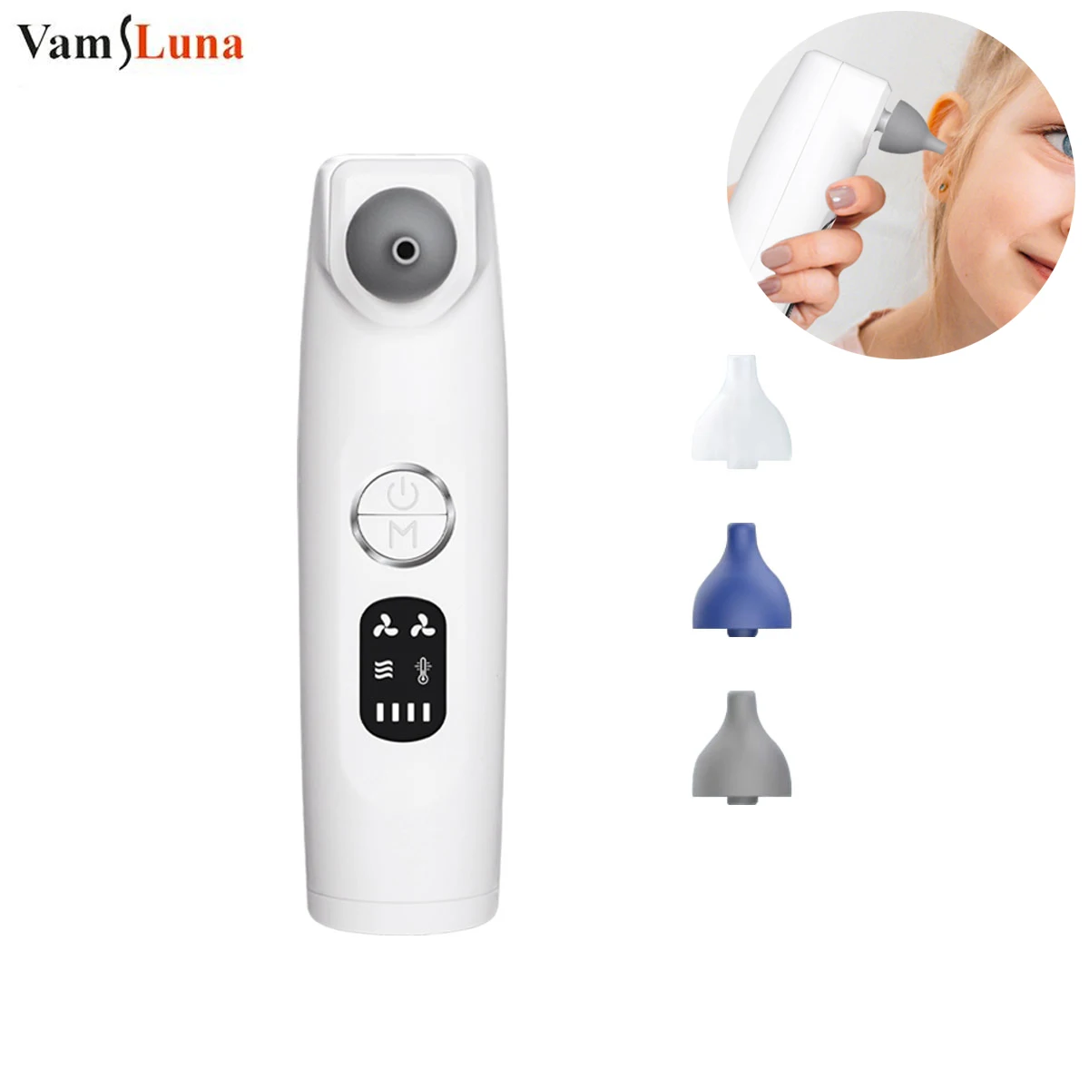 Ear Dryer Bathroom Accessories Smart Heating Ear Cleaner Silicone Earplugs Loops Swim & Bath Water in Ears Prevents Inflammation