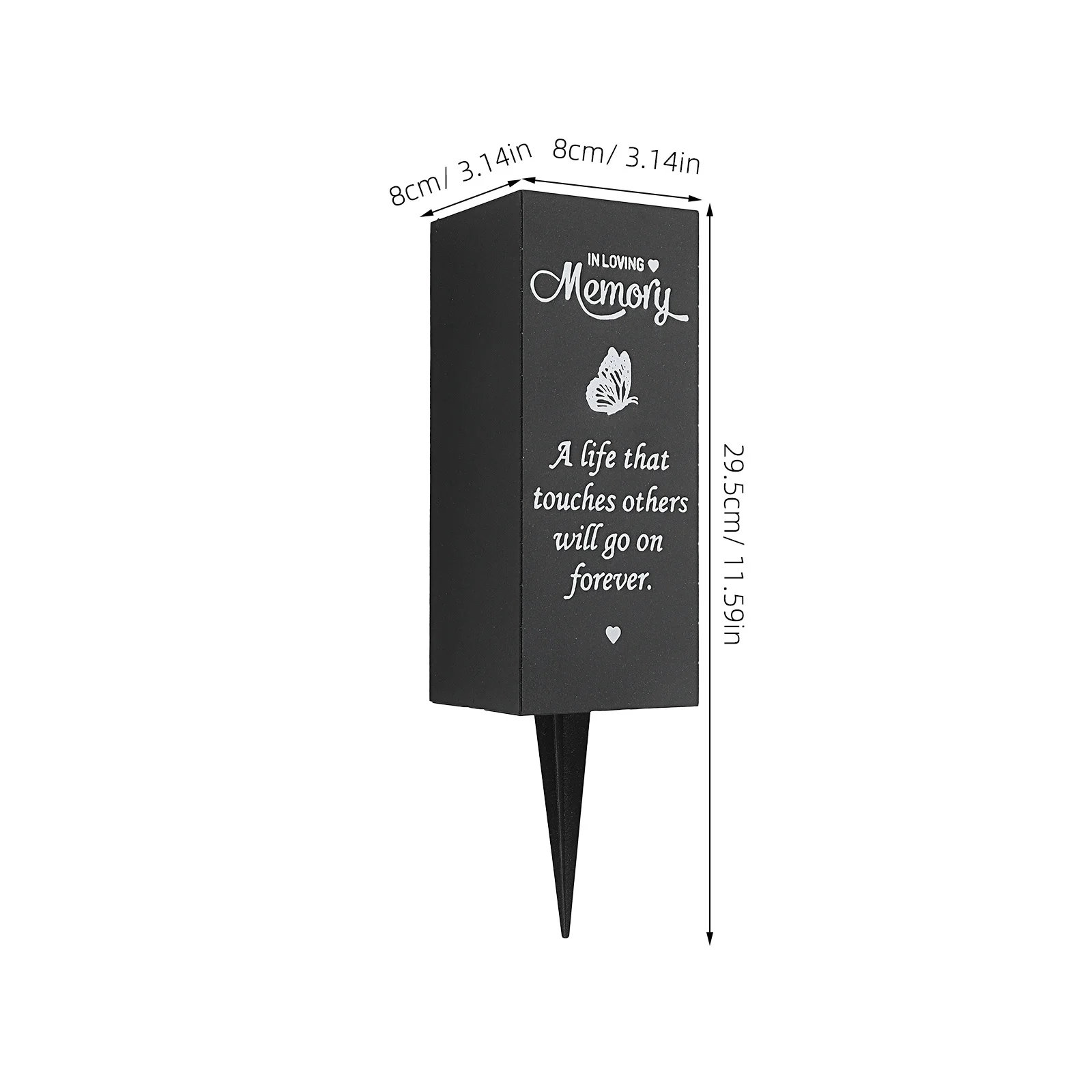 مزهرية قبر معدنية للمقبرة، حامل زهور تذكاري مقاوم للطقس، ثقوب تصريف على شكل سبايك، زهور #2