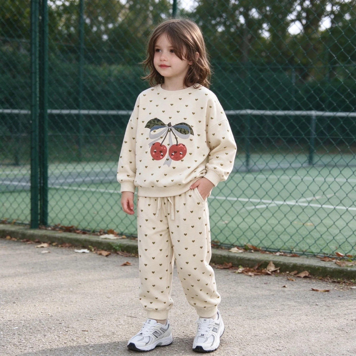 Designer Kids Autumn Sweatshirts and Pants Set Brands KS Cartoon Pull Over Tops and Sports Trousers Children Long Sleeve Clothes