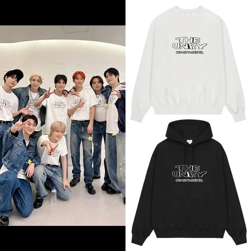 2023 KPOP NCT127 NEO CITY SEOUL THE UNITY Men/Women Hoodie Design Aid Clothing Same Sweatshirt Unisex Streetwear Sweatshirt Top