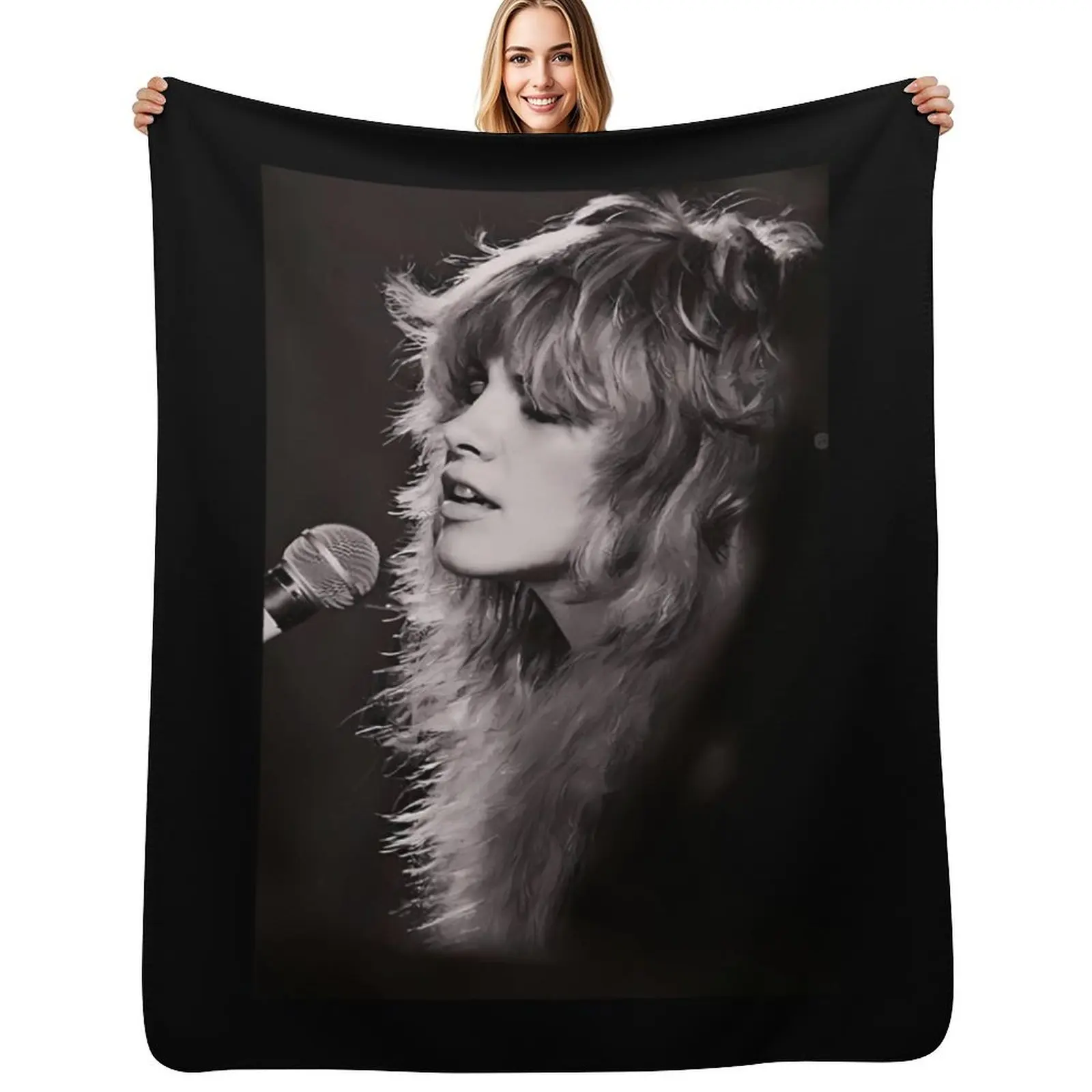 Stevie Nicks Merch Throw Blanket Soft Breathable Blanket for Night Sleeping