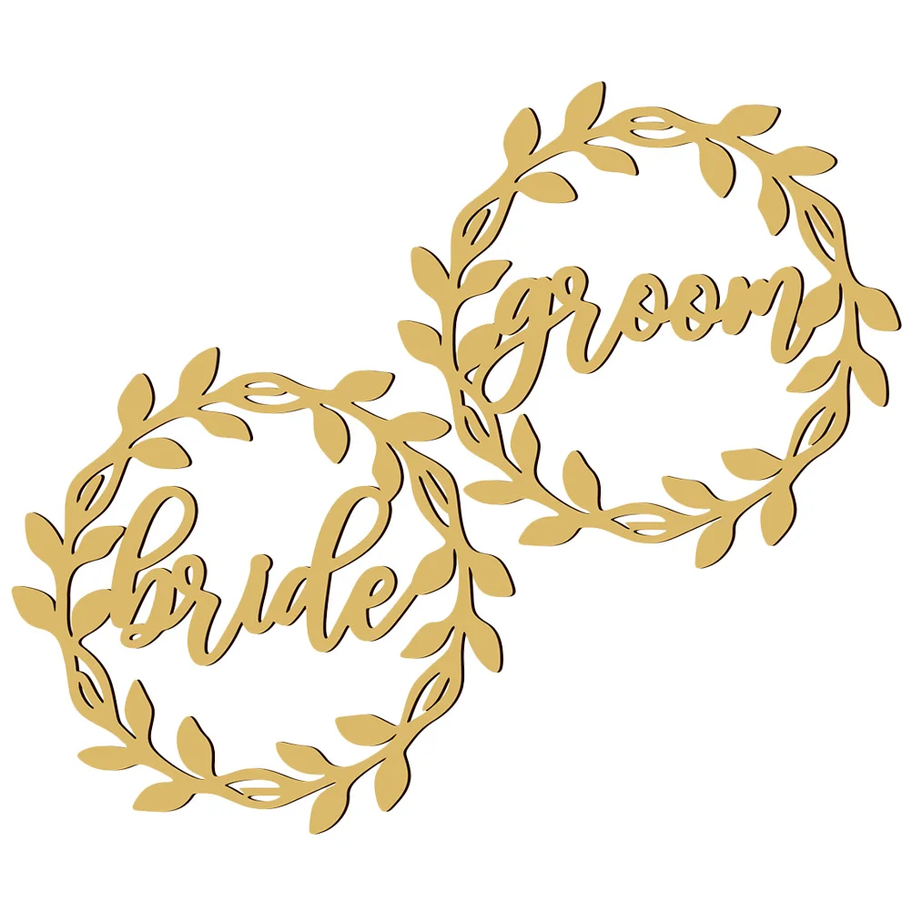 

1 set Chair Wedding Ideas Bride Groom Signs Wood Material Craftsmanship Wedding Decor Mr Bride And Groom Hanging Signs Mrs Sign