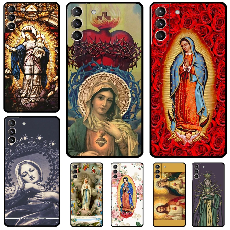 Virgin Mary Christian Case For Samsung Galaxy S24 S22 S23 Ultra Note 20 S9 S10 Note 10 Plus S20 FE S21 FE Cover