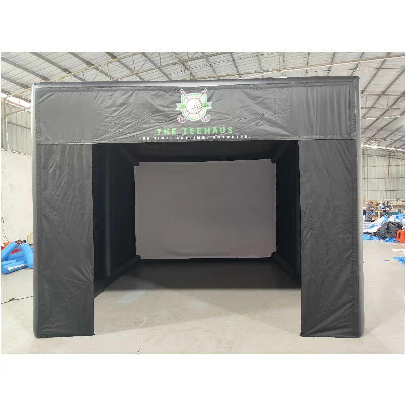 Inflatable Golf Simulator Hitting Cage Tent for Sports And Entertainment Training