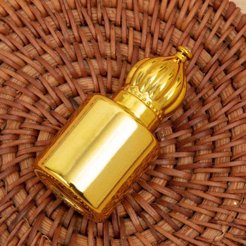 

Роликовый флакон с эфирным маслом 6-15 мл, Золотая Корона, флакон духов, портативный дорожный гальванический стеклянный роскошный пустой флакон с резьбой