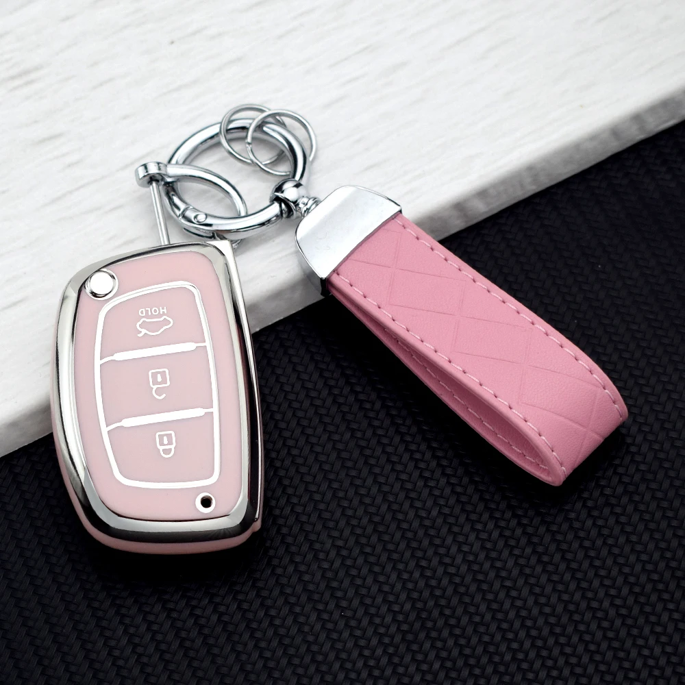 Auto Smart Remote Fobs Cover for Hyundai Ix35 I40 I20 I10 Tucson Elantra Creta Sonata Ioniq Accent Creata TPU Car Key Case