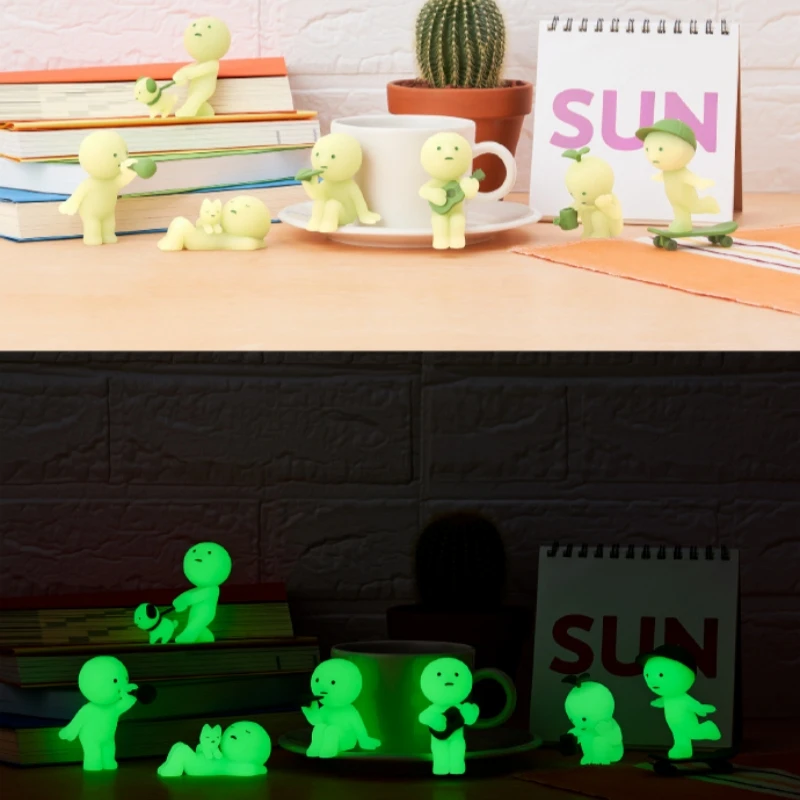 

Hot New Arrival Smiski Weekend Series Cute Luminous Center Console Elf Car Jewelry Ornaments Gift Birthday Gift Collection Toys