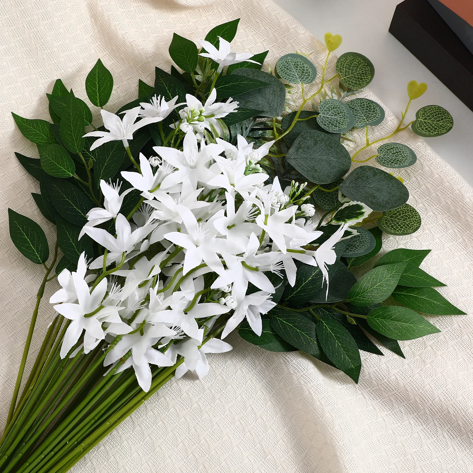 

60Pcs Artificial Greenery Stems Realistic Faux Plant Decor Floral Centerpieces Home Party Wedding Bouquet Greenery