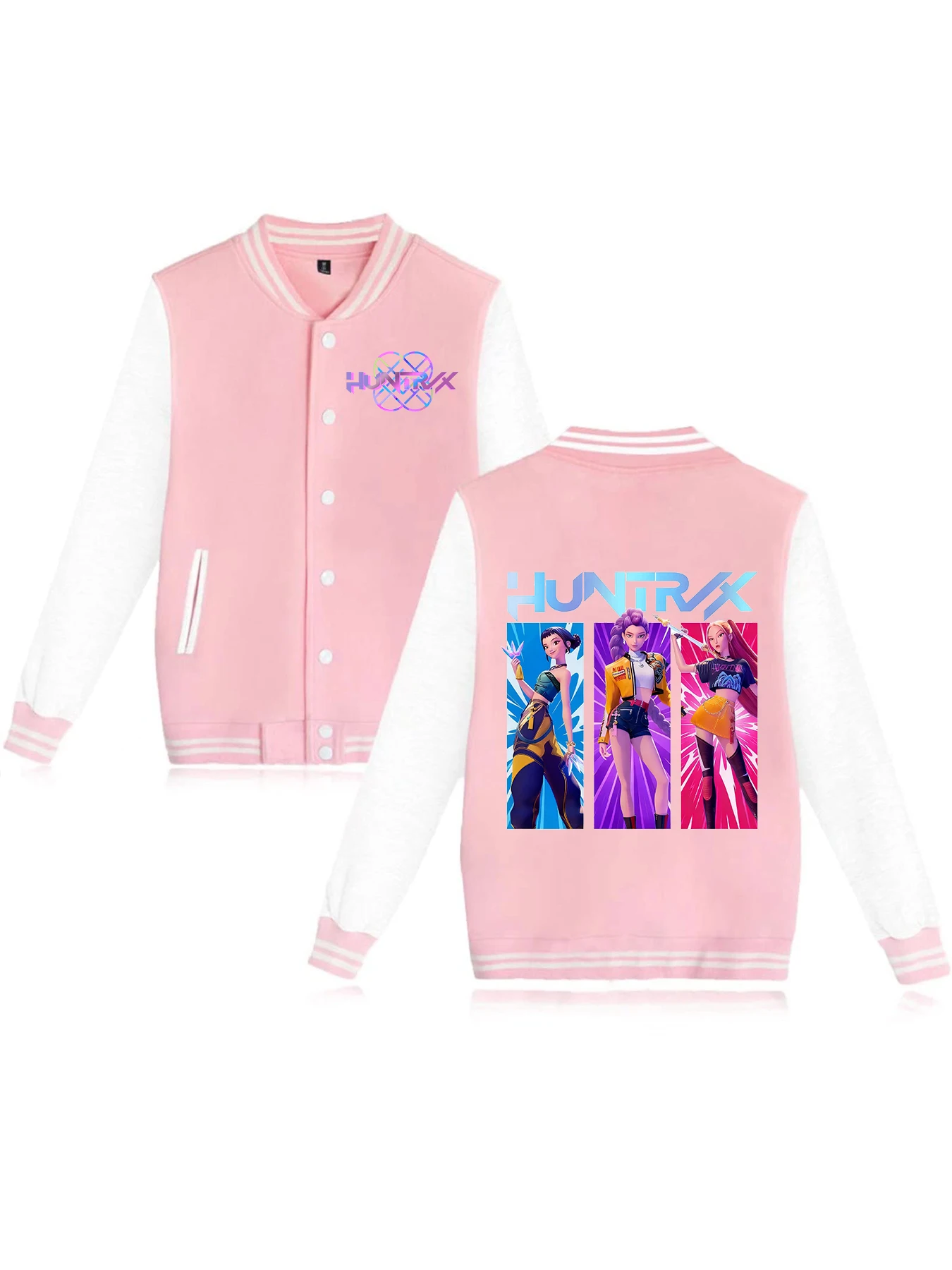 حار Kpop شيطان الصيادين طباعة البيسبول سترة معطف مضحك البلوز للجنسين Y2k هدية للأصدقاء