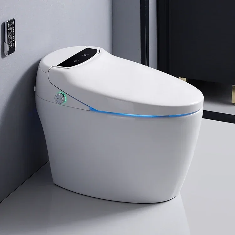 110V/220V Cheap bathroom wc one piece intelligent automatic toilet bowl electric closestool bathroom smart toilet with bidet