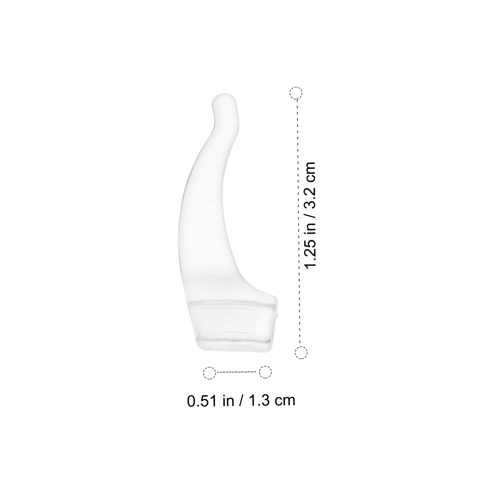 

20 Pairs Eyeglasses Antiskid Ear Pads Non Slip Silicone 3cm Transparent Comfortable Running Exercise Glasses Accessories