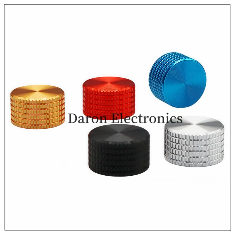 Aluminum alloy solid knob 17*10 round hole 6mm audio broadcasting/instrument and meter rotary adjustment cap