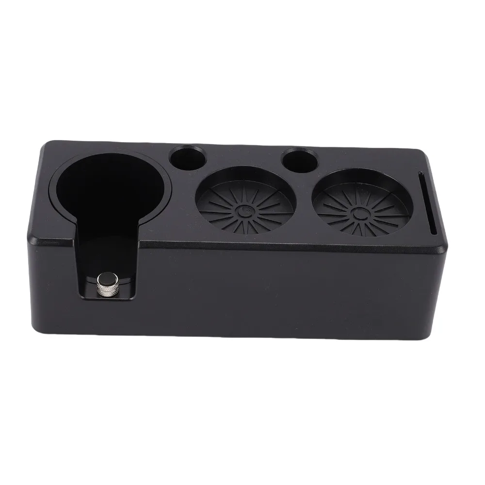 Multifunctional Design Coffee Tamping Station Anti Slip Bottom Stable Support Espresso Tamper Holder Plastic Construction