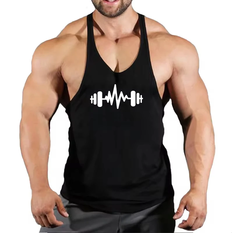 

6 Colors Men Tank Top Men Stringer Tank Top Fitness Singlet Sleeveless Shirt Workout Man Undershirt Clothing New