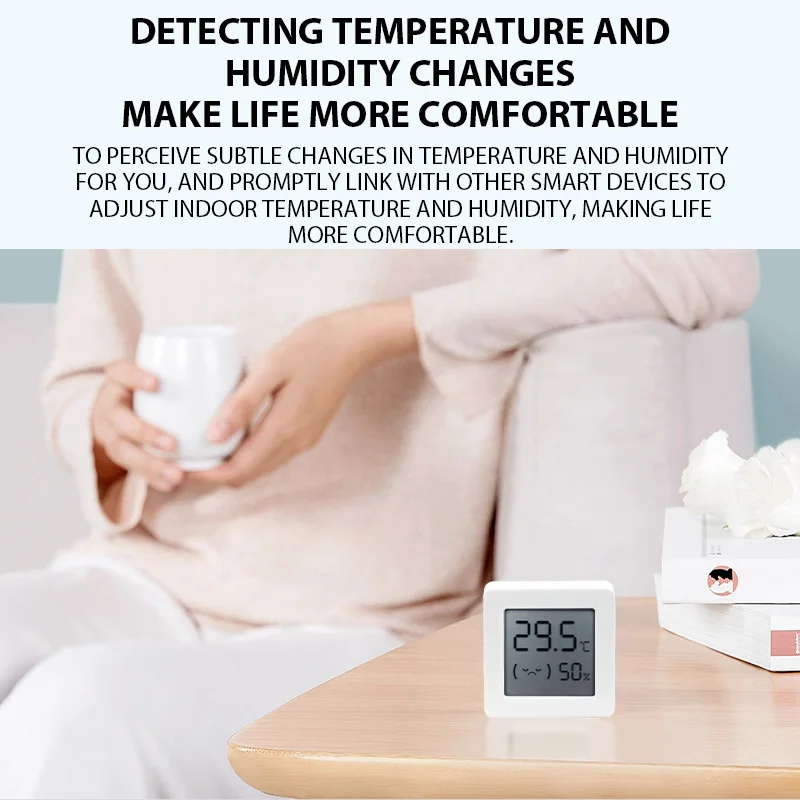 Cozylife Mini Indoor Thermometer Hygrometer LCD Digital Electronic Temperature Humidity Meter Sensor Gauge Home Room Thermometer