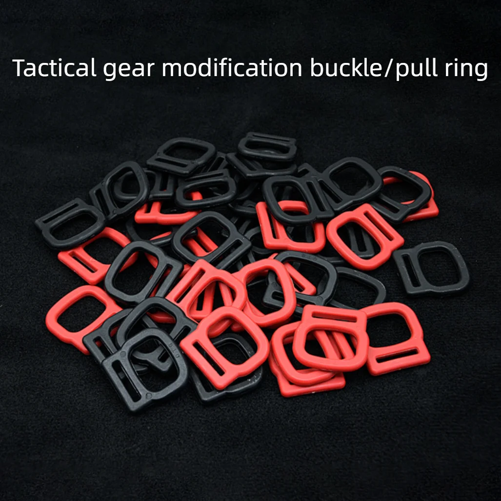 Tactical Equipment Modified Pull Ring Buckle Bag Accessories Fastener Plastic Nylon