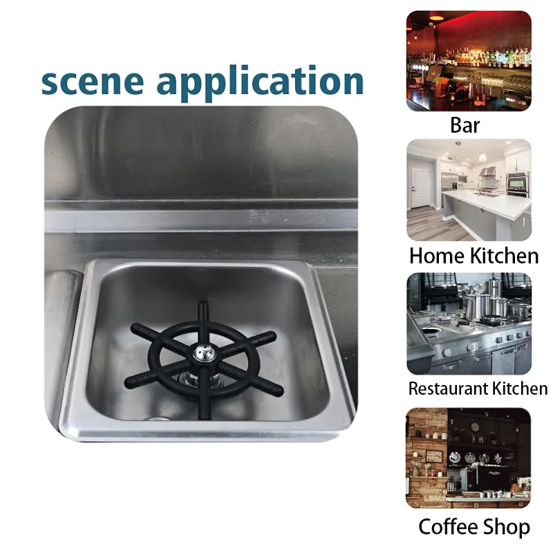 Stainless Steel Cup Washer Cleaner Embedded Automatic High Pressure Glass Rinser Espresso Coffee Bar Countertop Pitcher Rinser