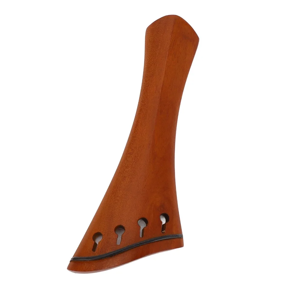 Premium 4/4 Size Violin Tailpiece Jujube Wood Wood Color String Tail Piece Violin Accessories For Violin
