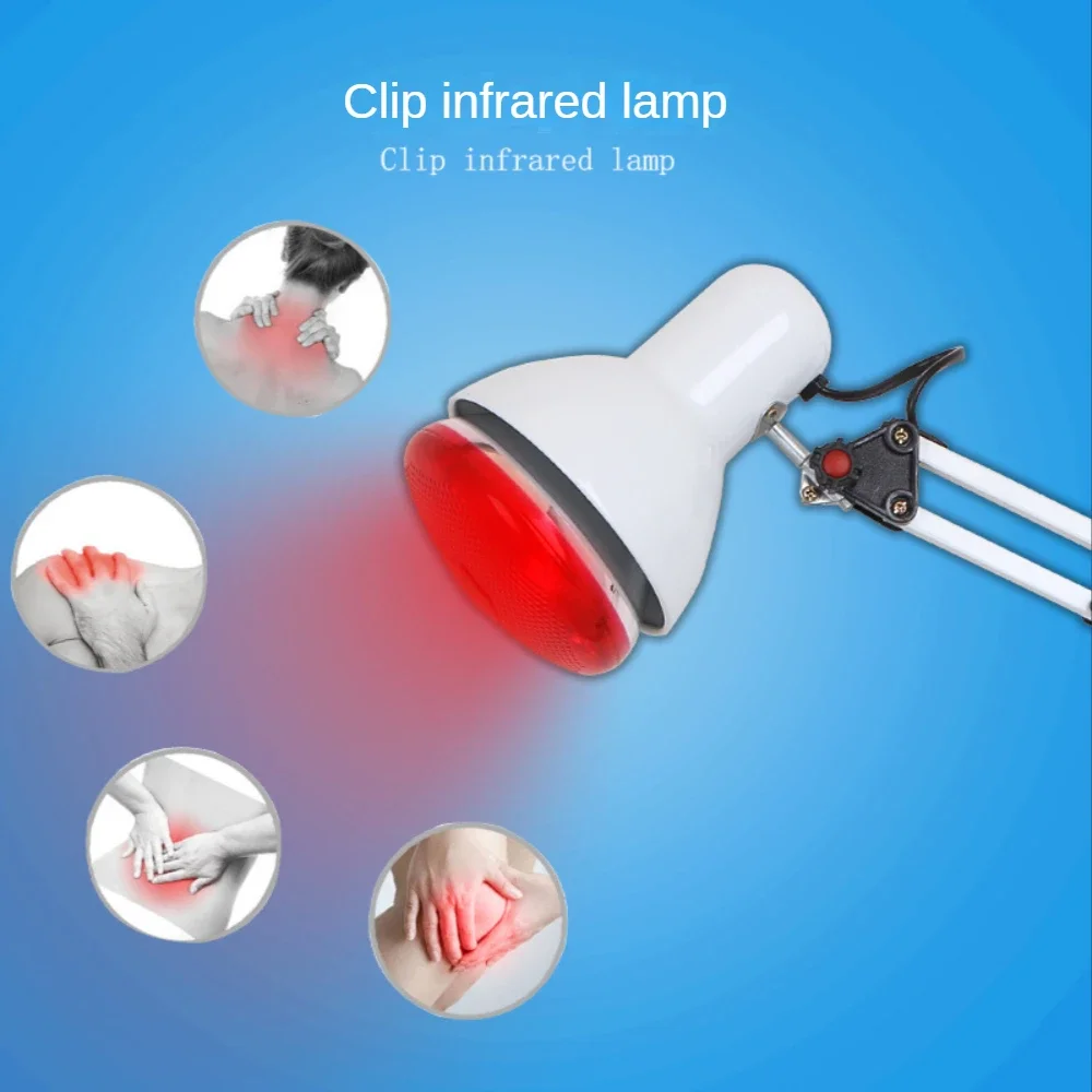 Lampadina rossa per fisioterapia, lampada riscaldante, infrarossi lontani, bellezza, piattaforma, alleviare l'affaticamento, promuovere la circolazione sanguigna, 150W