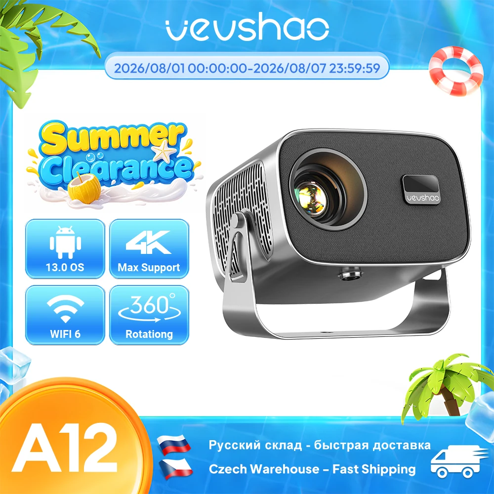 Home Cinema Compact - VEVSHAO A12 Projector Mini Portable LED