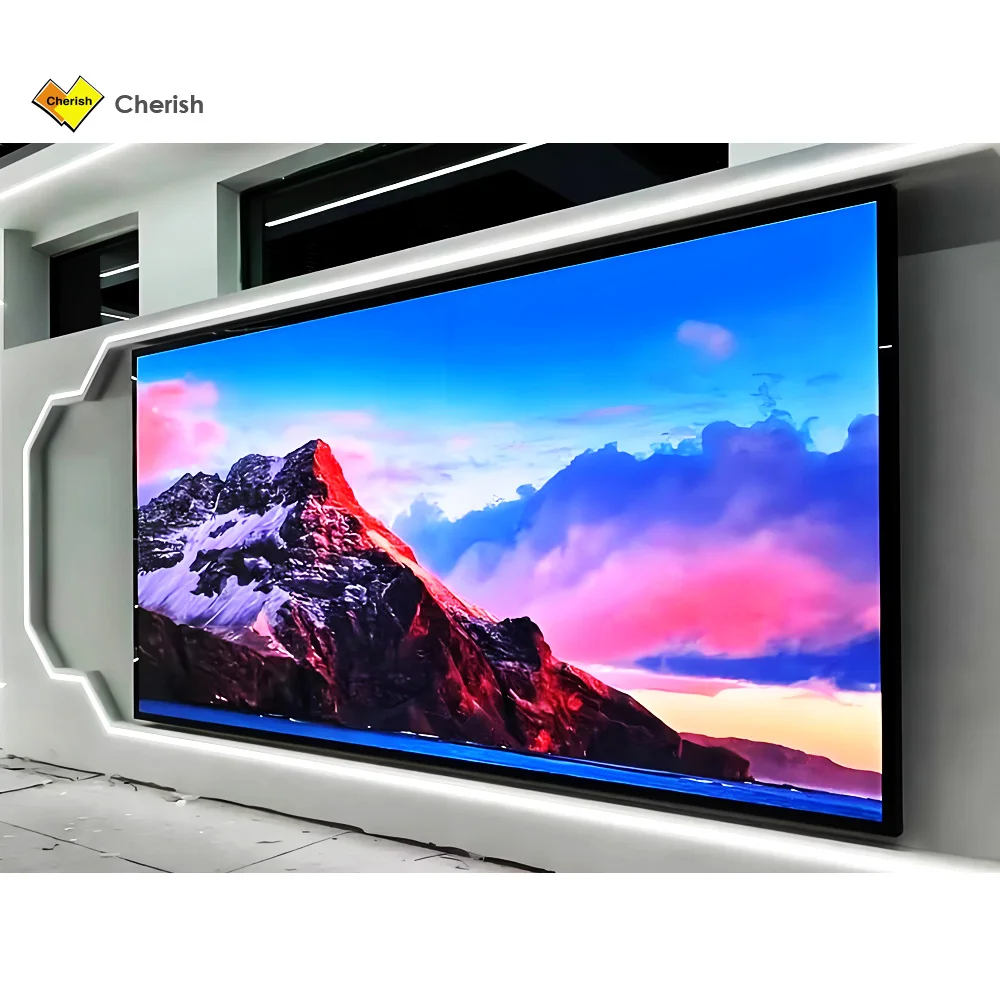 Painel de exibição LED fixo interno de alta definição 4K P3.91 para salas de reuniões