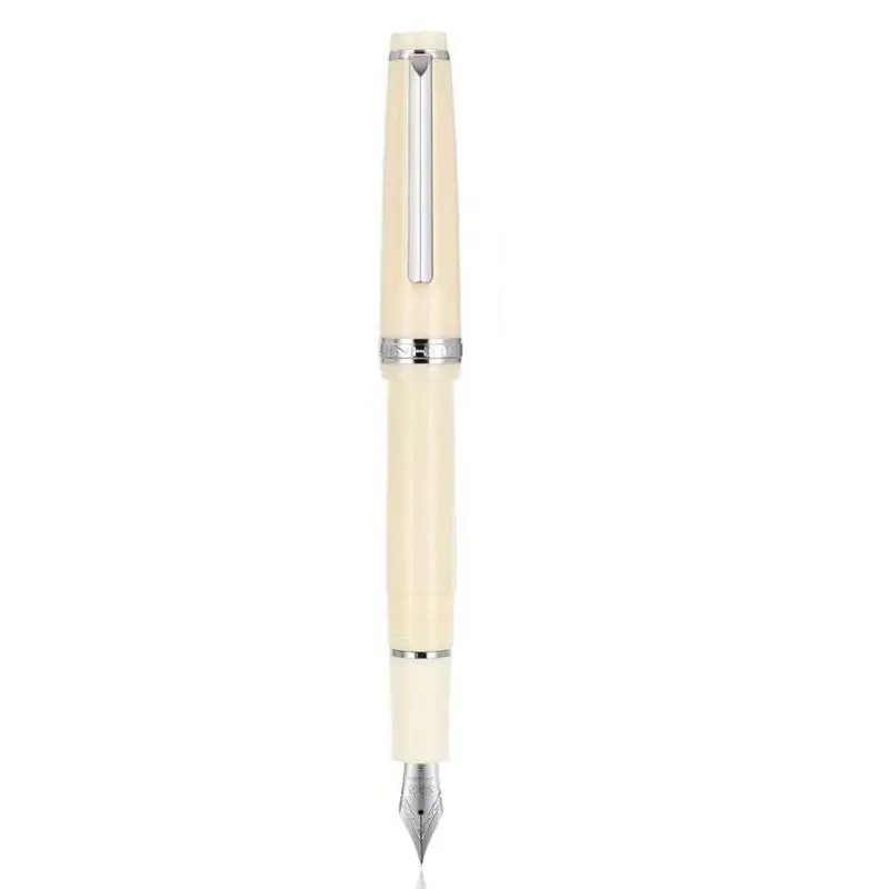 New Jinhao 82 Series Fountain Pen Acrylic F 0.5mm Nib School Office Supplies Business Writing Ink Pens Silver Clip Blue Yellow