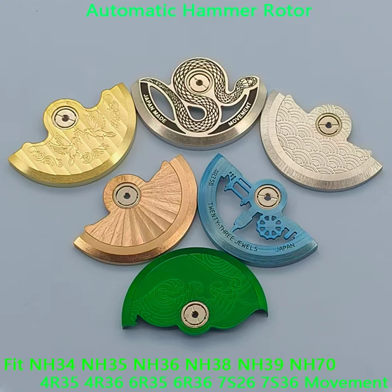 

Mod NH35 Movement Rotor Wacth Pendulum Fits NH34 NH35 NH38 NH39 4R35 7S26 NH36 Movement Pendulum Oscillating Weight Hammer Parts