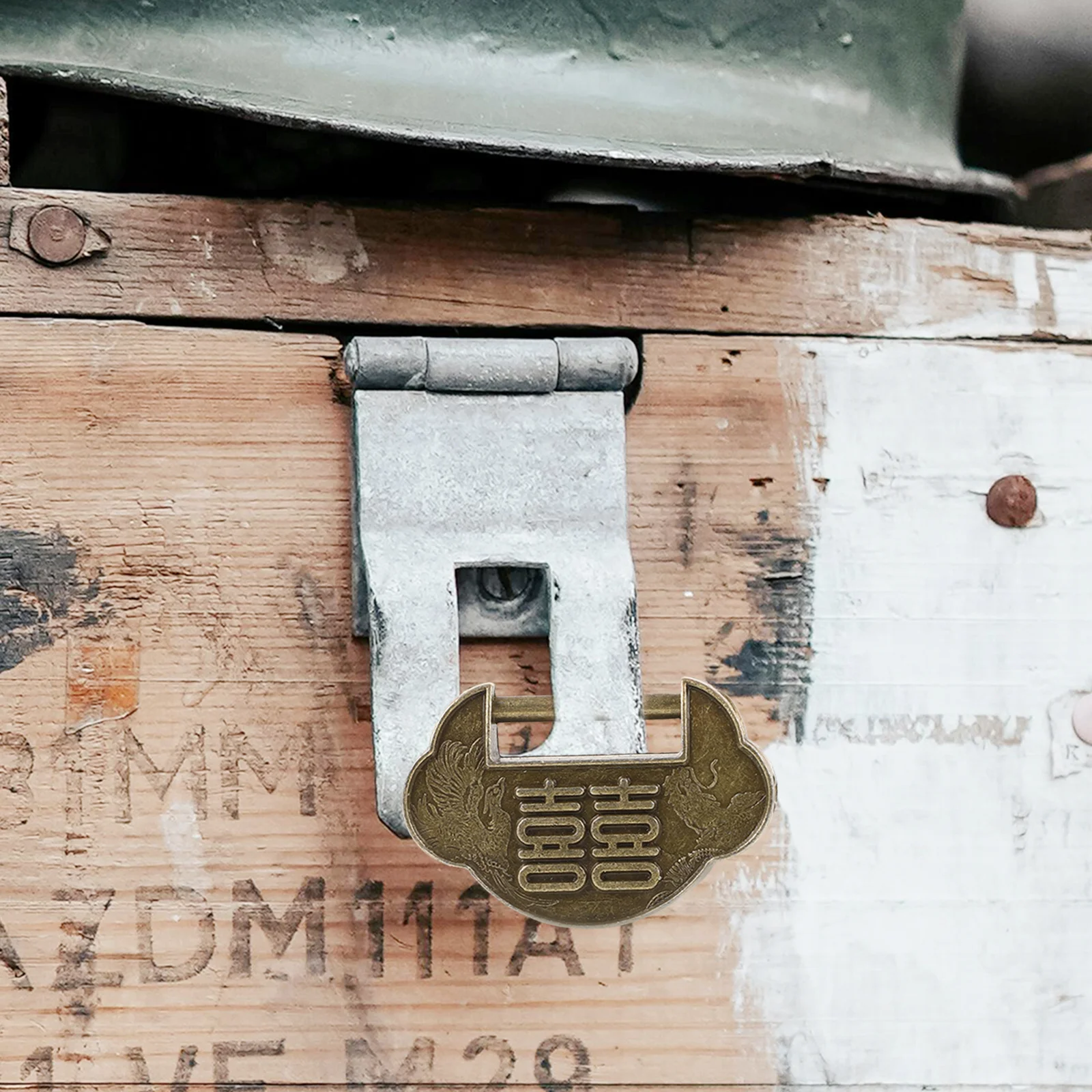 

1Set Padlock Zinc Alloy Small Locks Jewelry Box Drawer Latch Cabinet Hardware Vintage Style Decorative Security Gift