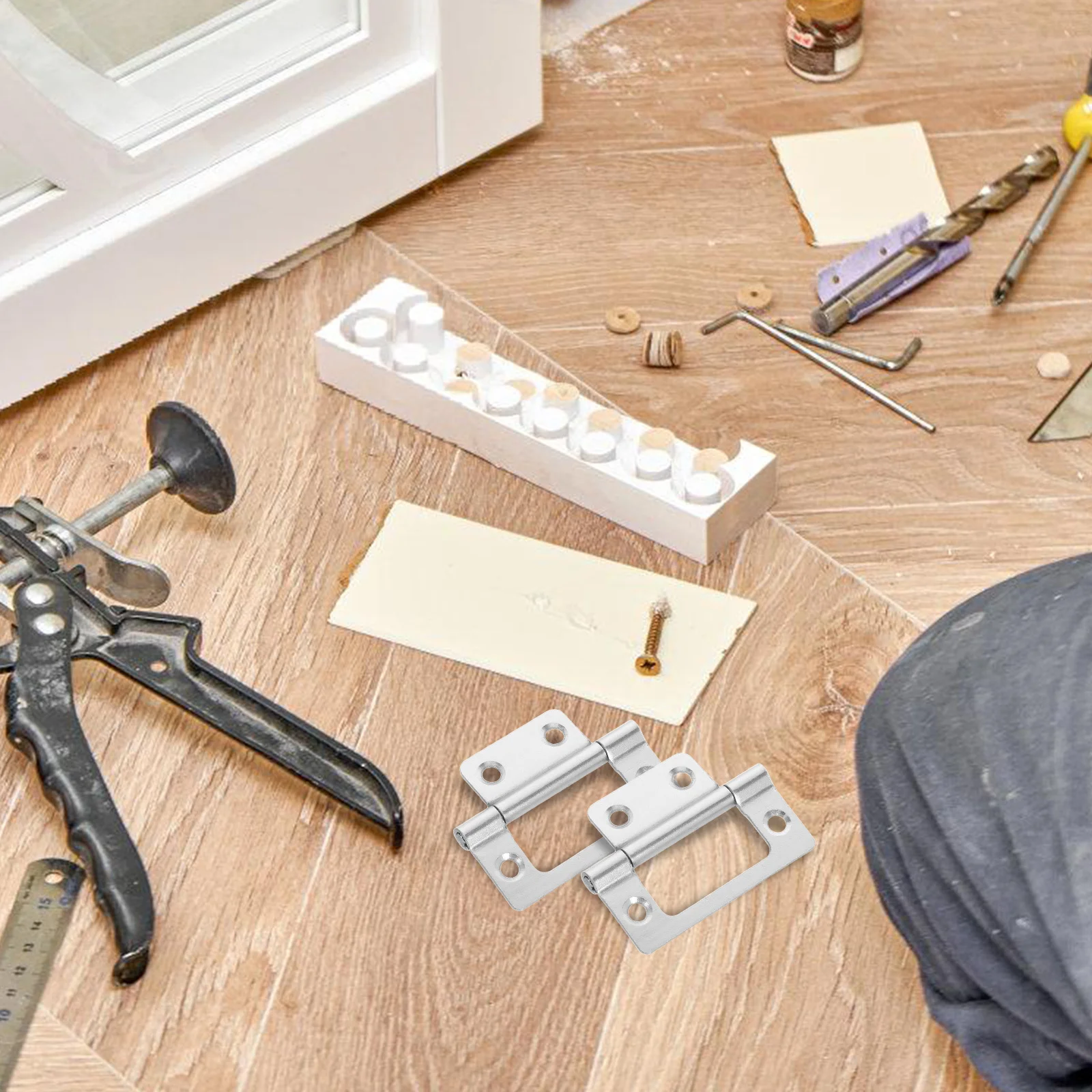 

10pcs Thickened Sub-Mother Hinge Iron Cabinet Hinges For Kitchen Wardrobe Rv Heavy Duty Silent Adjustable Hardware Fittings